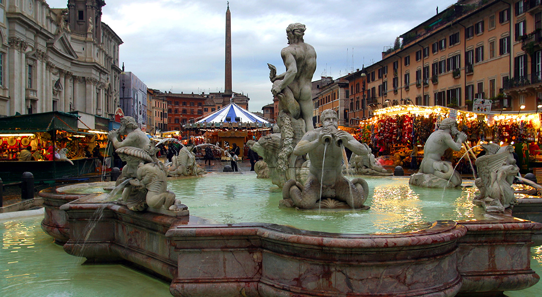 Róma karácsonyi hangulatban